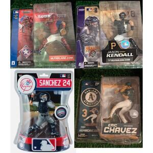 MLB MCFARLANE Figures: Ivan Rodriguez, Gary Sanchez, Jason Kendall, Eric Chavez